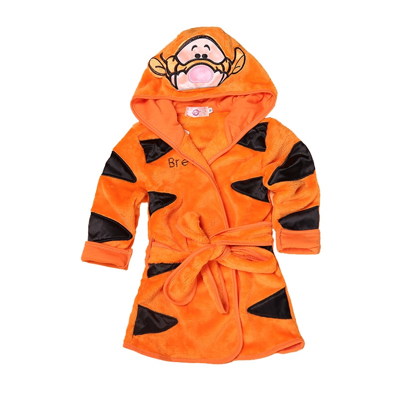 Kids Bathrobe Animal Hooded Towel